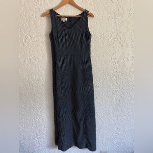 Braemar 90s Vintage RARE Flowy Rayon Polka Dot Dress